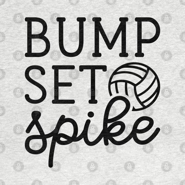 Bump Set Spike Volleyball Girls Boys Cute Funny by GlimmerDesigns